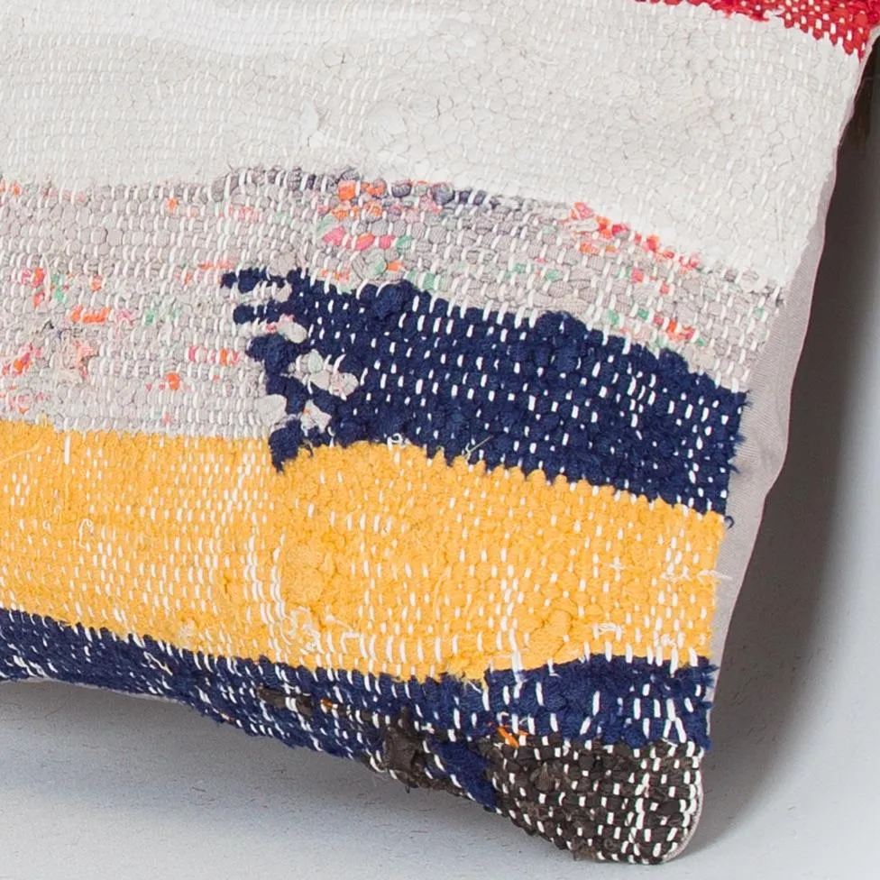 Contemporary Multiple Color Kilim Pillow Cover 16x16 8337