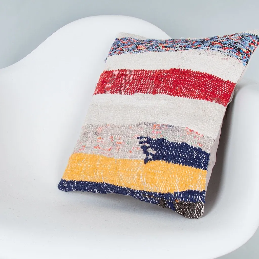 Contemporary Multiple Color Kilim Pillow Cover 16x16 8337