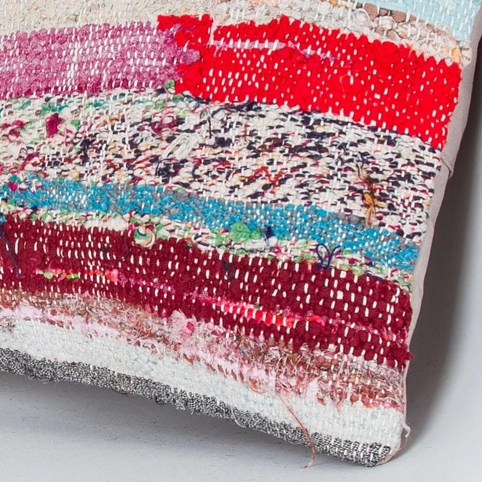 Contemporary Multiple Color Kilim Pillow Cover 16x16 8350