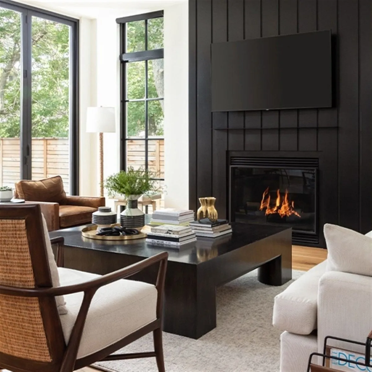 Contemporary Parsons Large Coffee Table