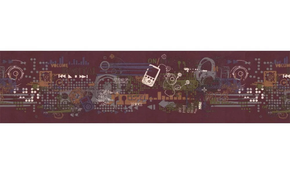 Contemporary TW38046B Wallpaper Border