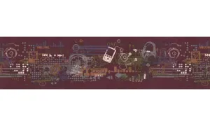Contemporary TW38046B Wallpaper Border