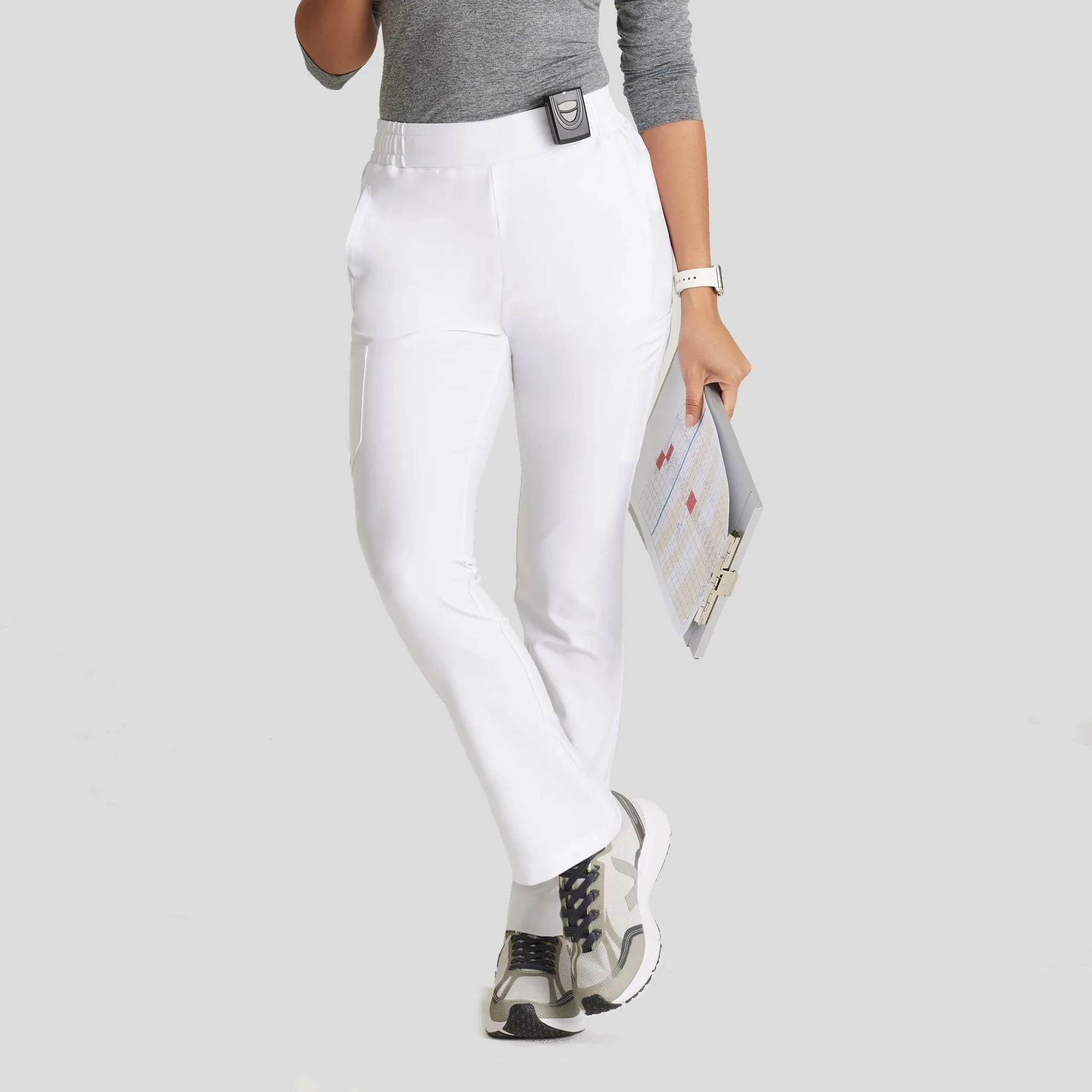 Cosmo Scrub Pant | White