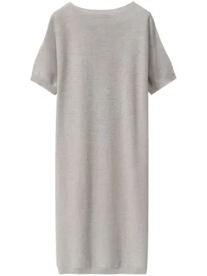 Cotton knitted midi dress