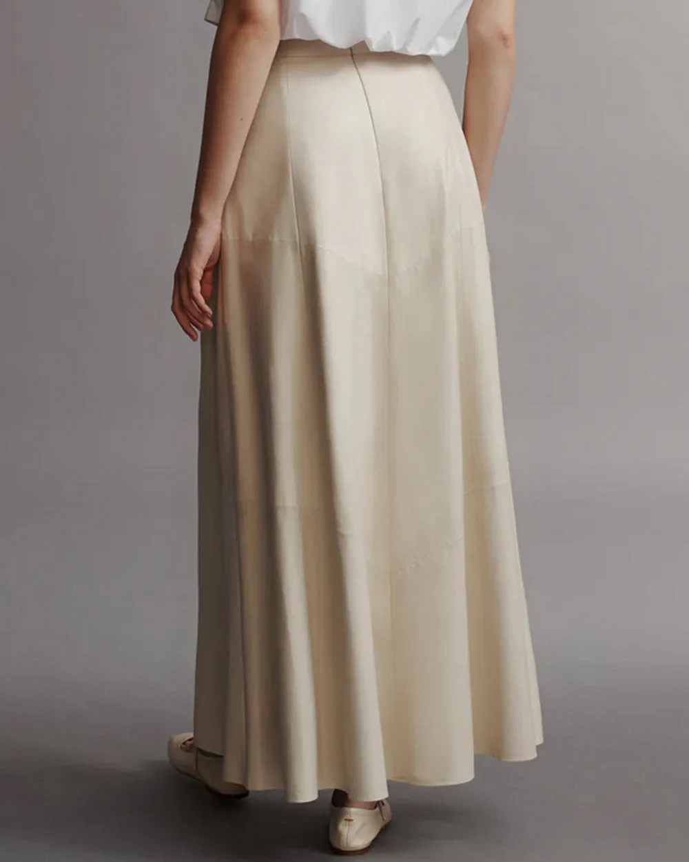 Crema Leather Kennedy Skirt