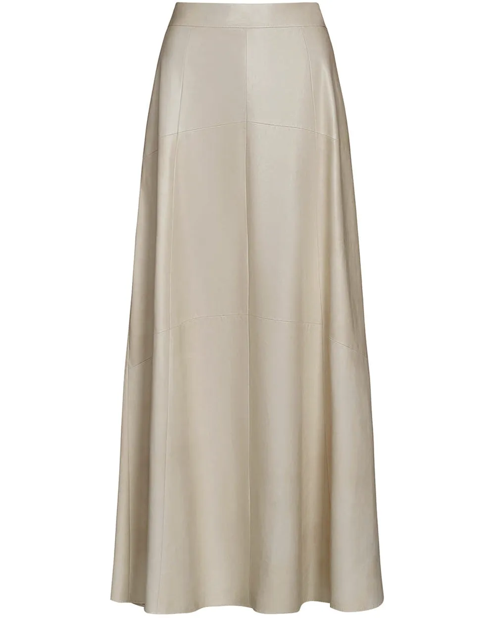 Crema Leather Kennedy Skirt