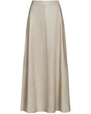 Crema Leather Kennedy Skirt