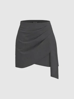Crossover Mini A-Line Skirts