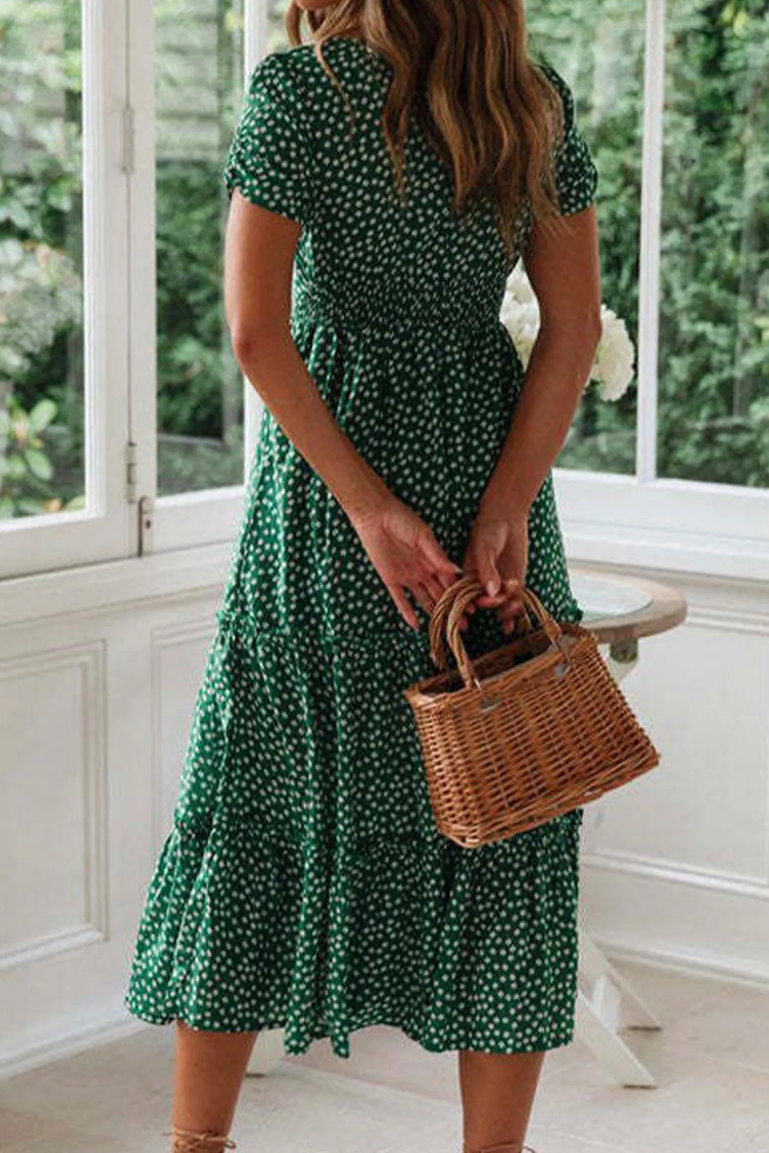 Cupshe Midi Ruffle Dress