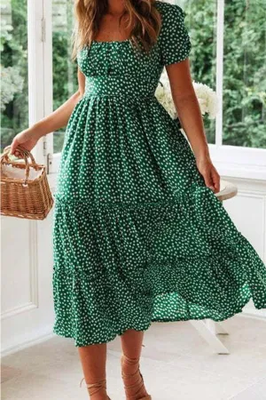 Cupshe Midi Ruffle Dress
