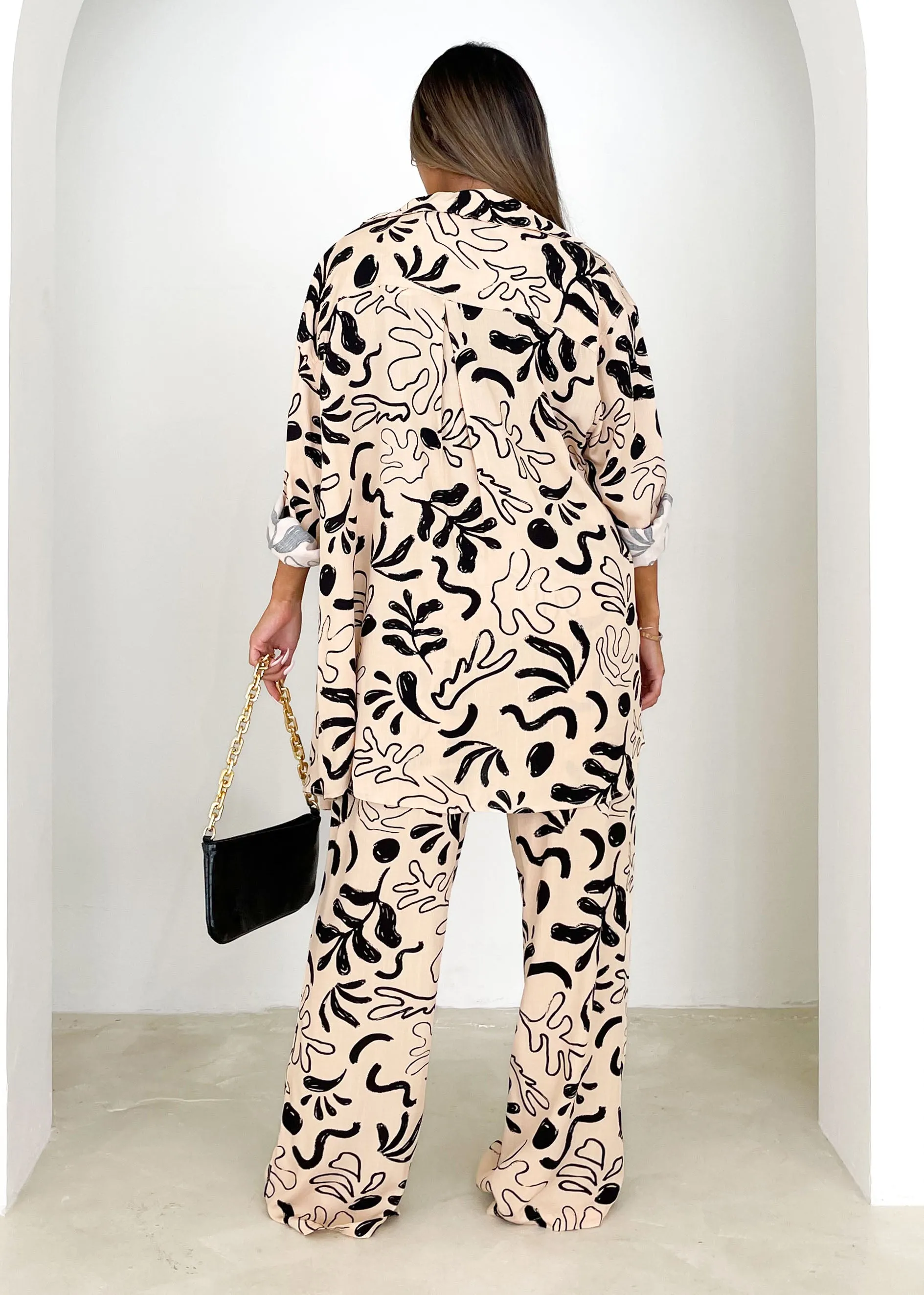 Dalley Shirt - Cream Palm