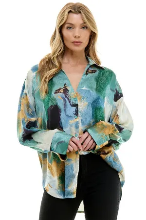 Deep Ocean Button Up