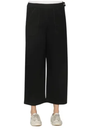 Denim wide leg pant