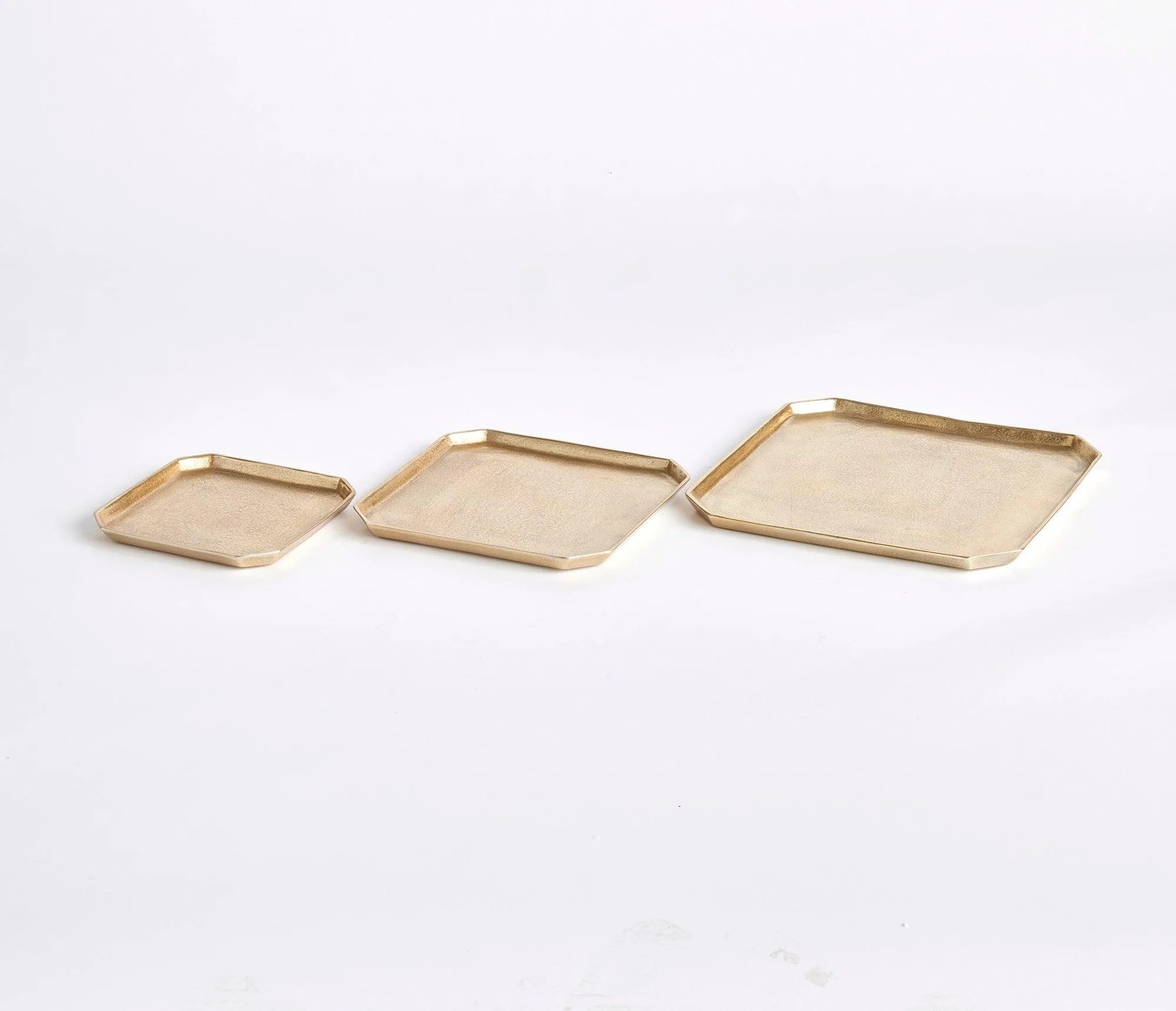 Dezi Square Serving Trays, Set Of 3