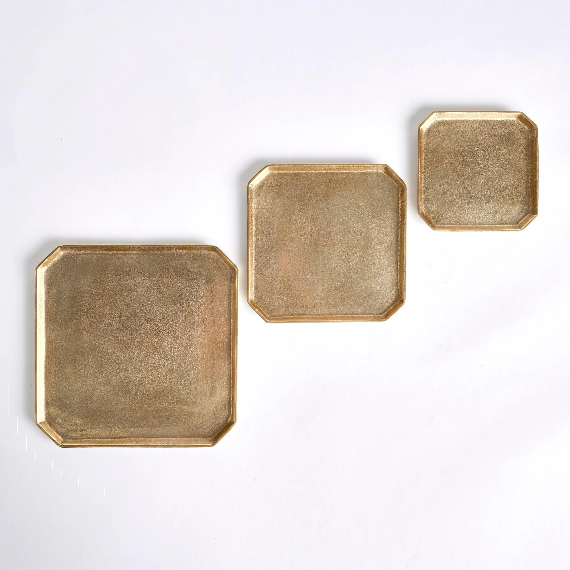 Dezi Square Serving Trays, Set Of 3