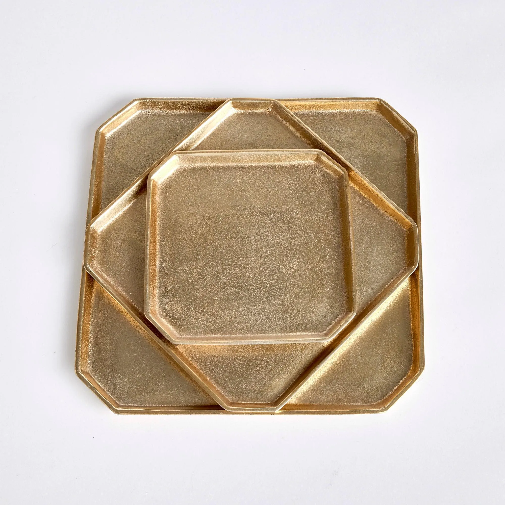 Dezi Square Serving Trays, Set Of 3