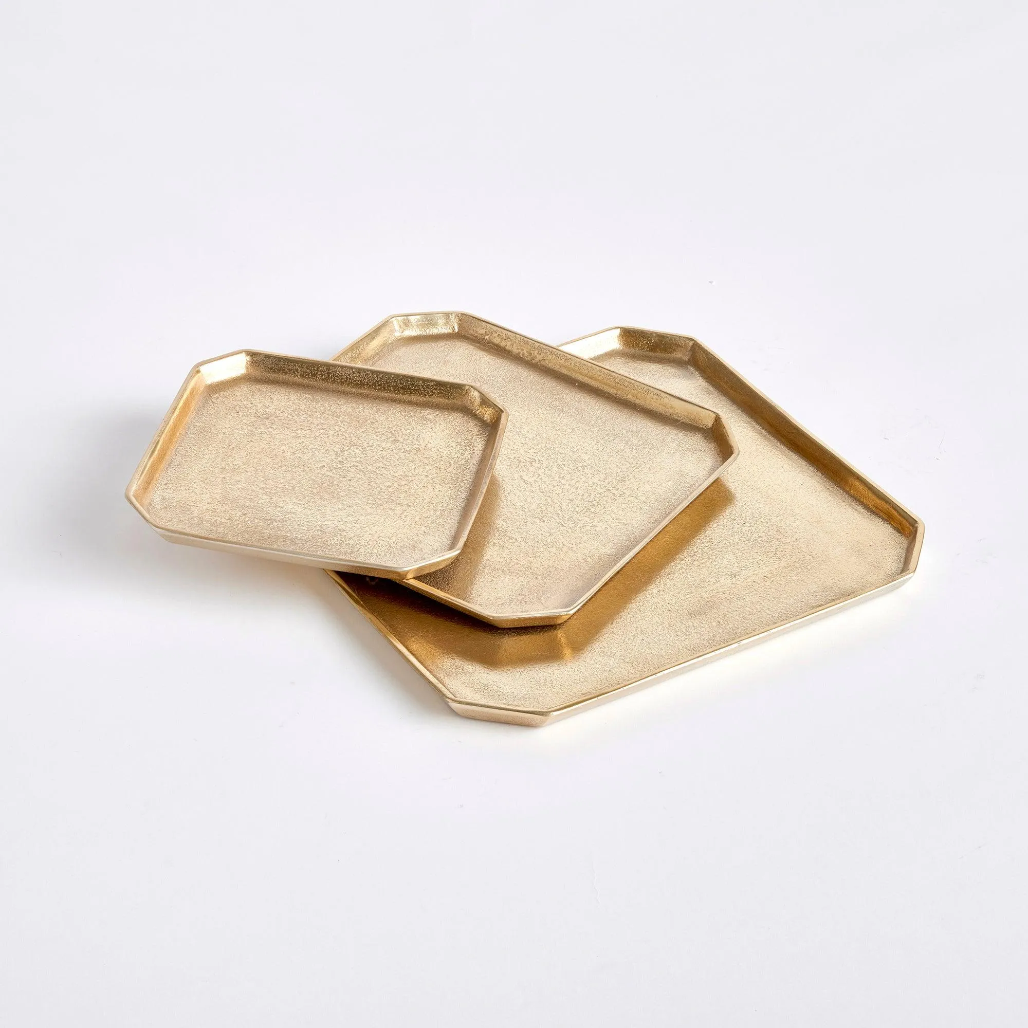 Dezi Square Serving Trays, Set Of 3