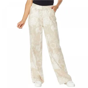 DG2 by Diane Gilman Women's Petite SoftCell Chambray Wide Leg Pants