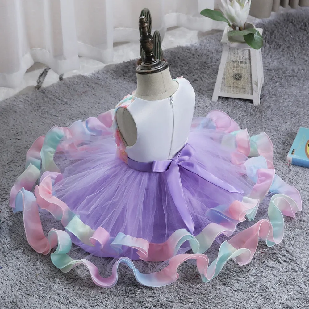 Doll Cake Ruffle Dress-Pink