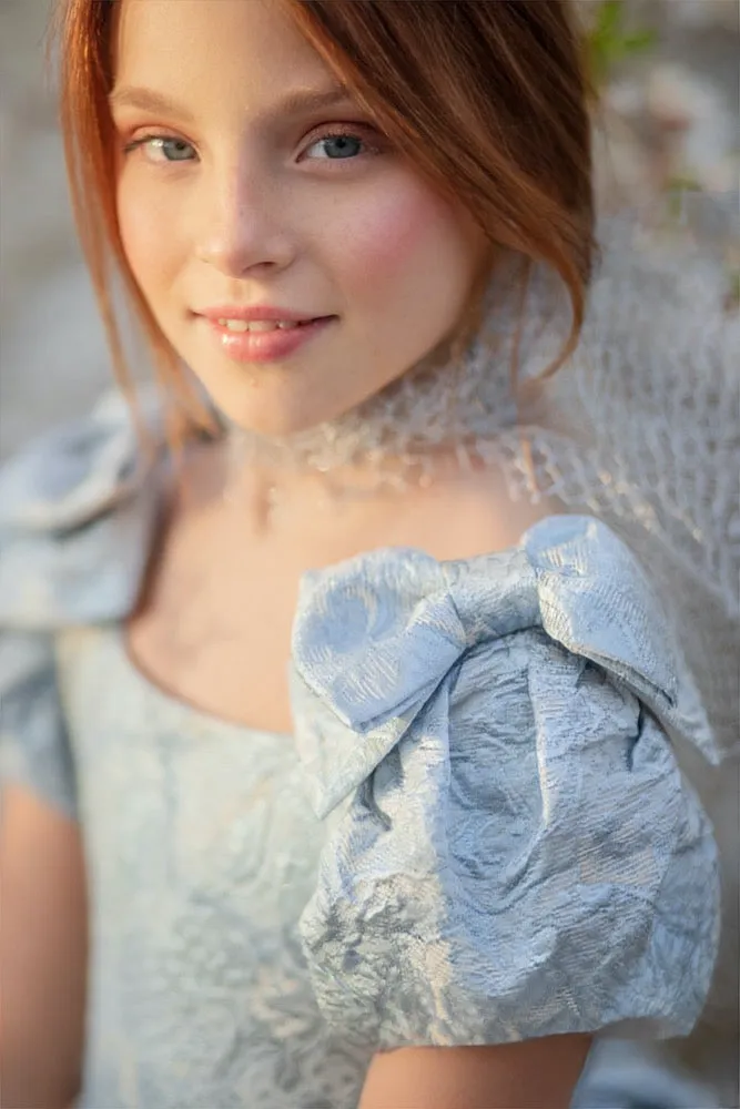 Doll dress in blue