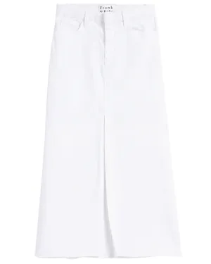 Donnybrook Denim Skirt in Vintage White