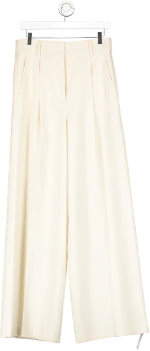 Dorothy Schumacher Cream Wide Leg Pants UK M