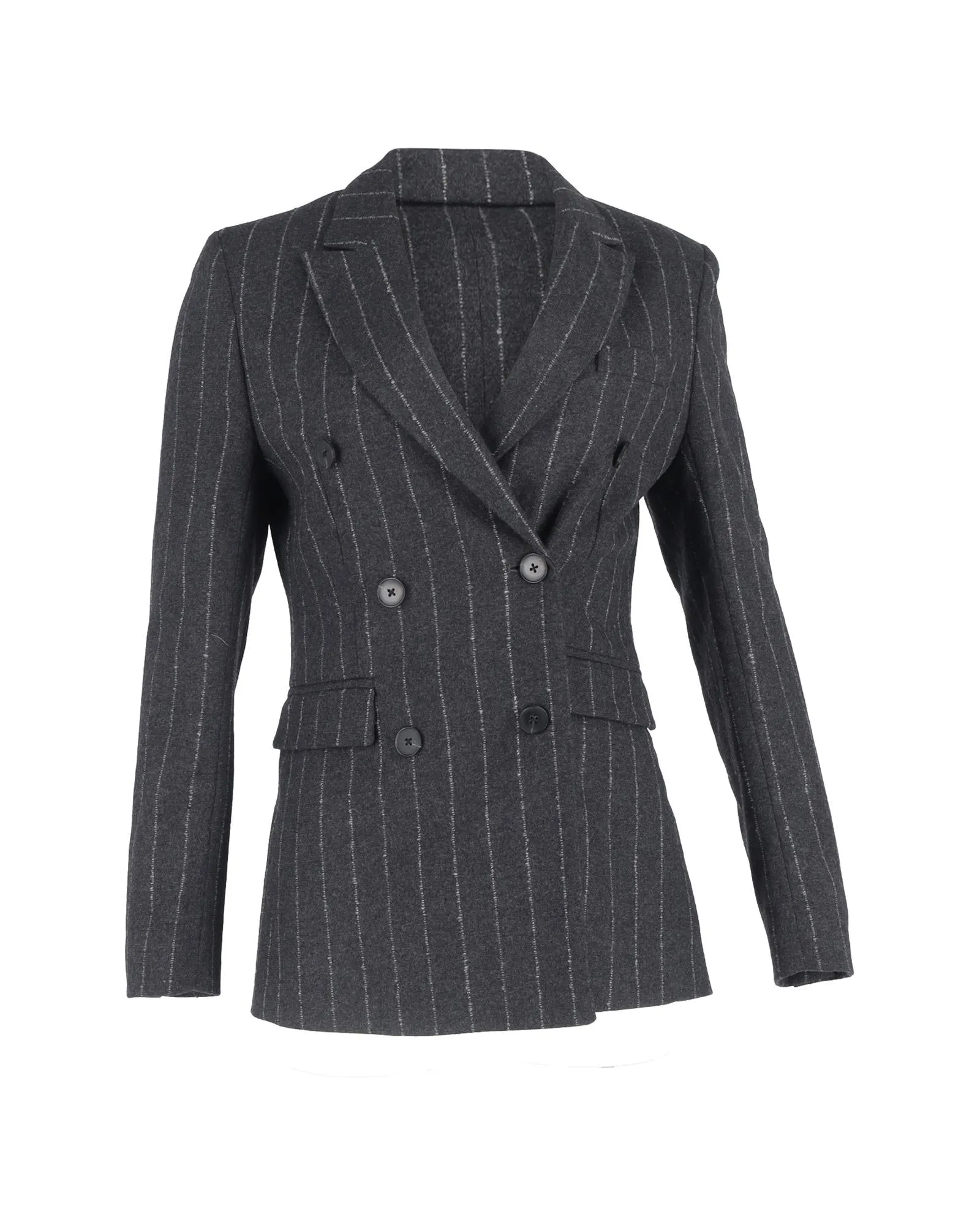 Double Breasted Pinstripe Blazer