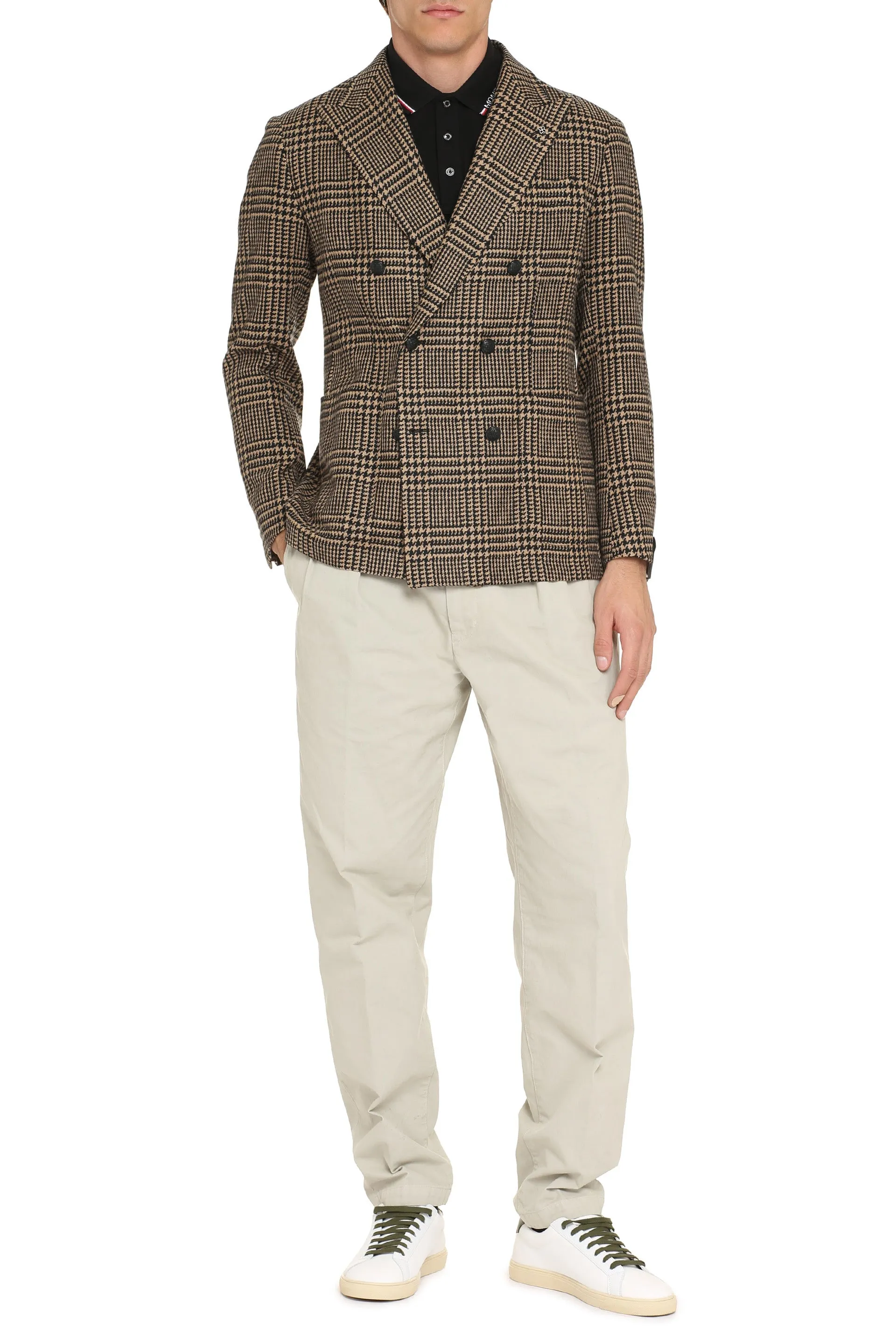 Double-breasted virgin wool jacket