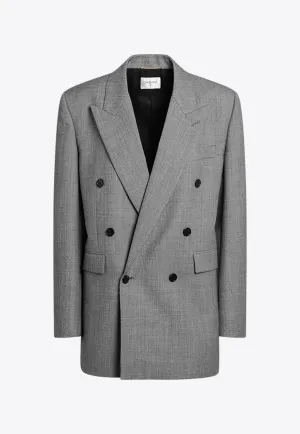 Double-Breasted Wool Blazer