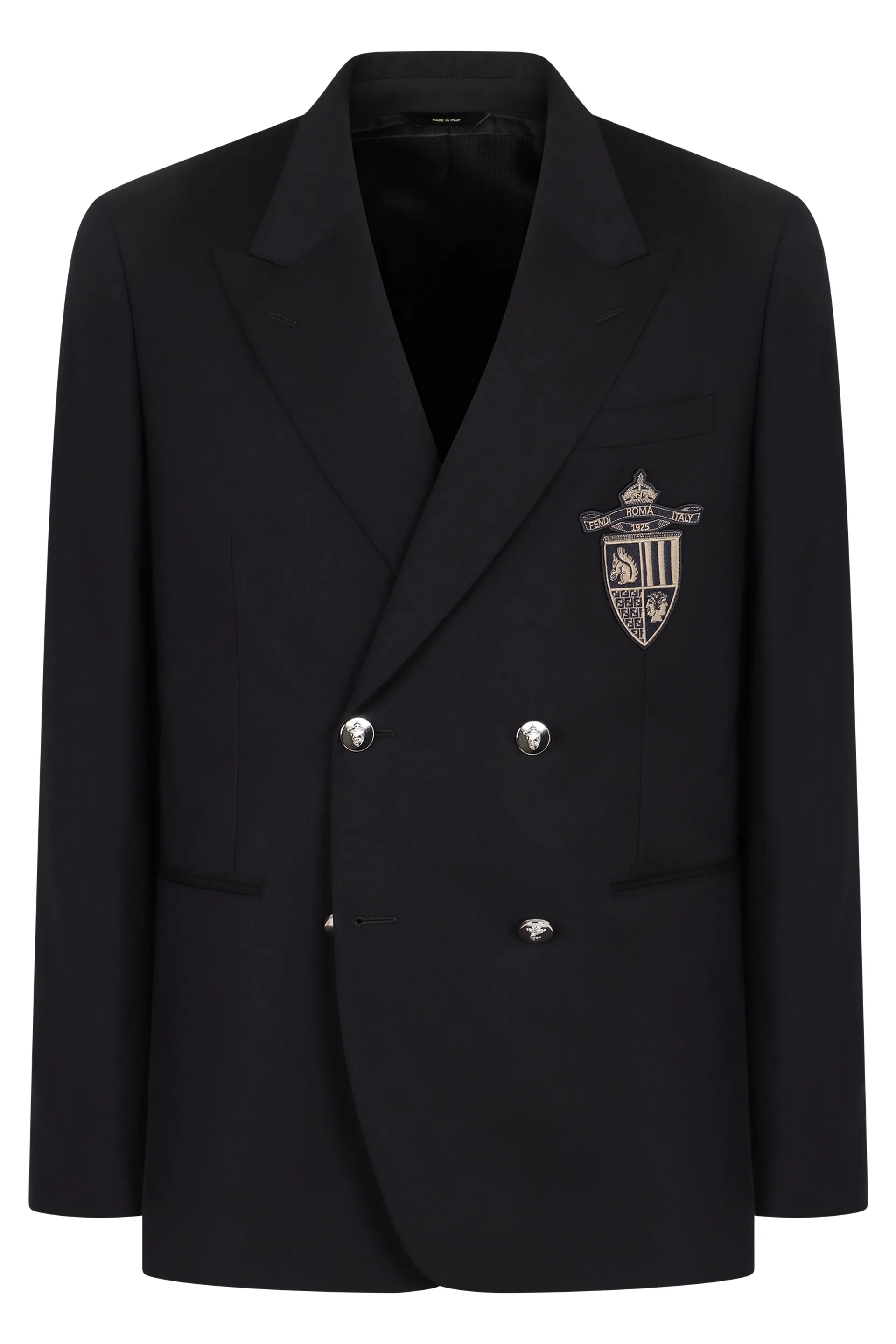 Double-breasted wool jacket