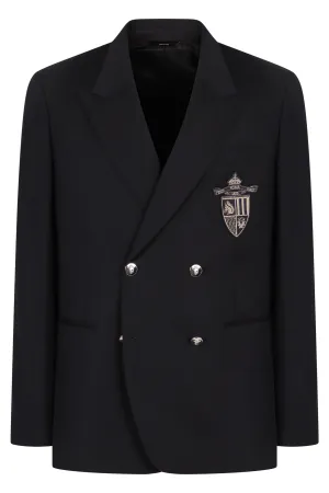 Double-breasted wool jacket