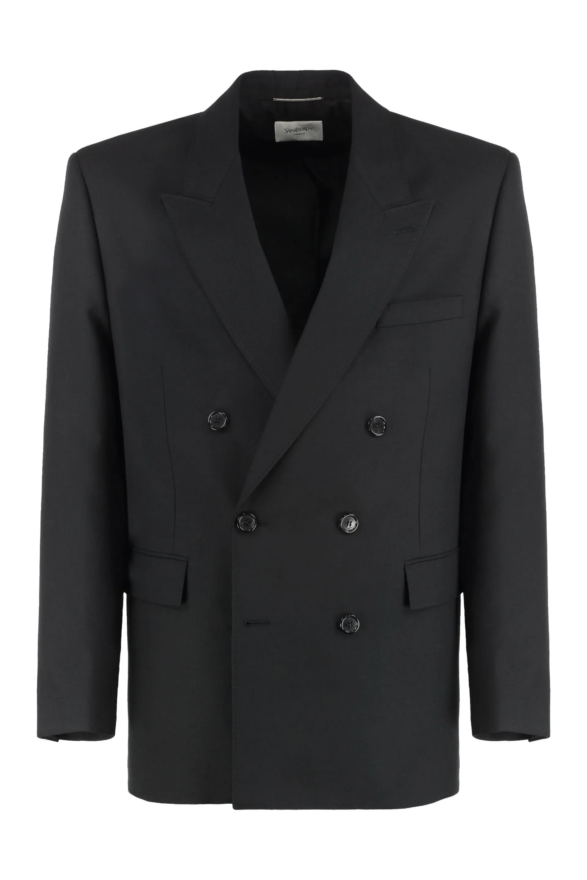 Double-breasted wool jacket