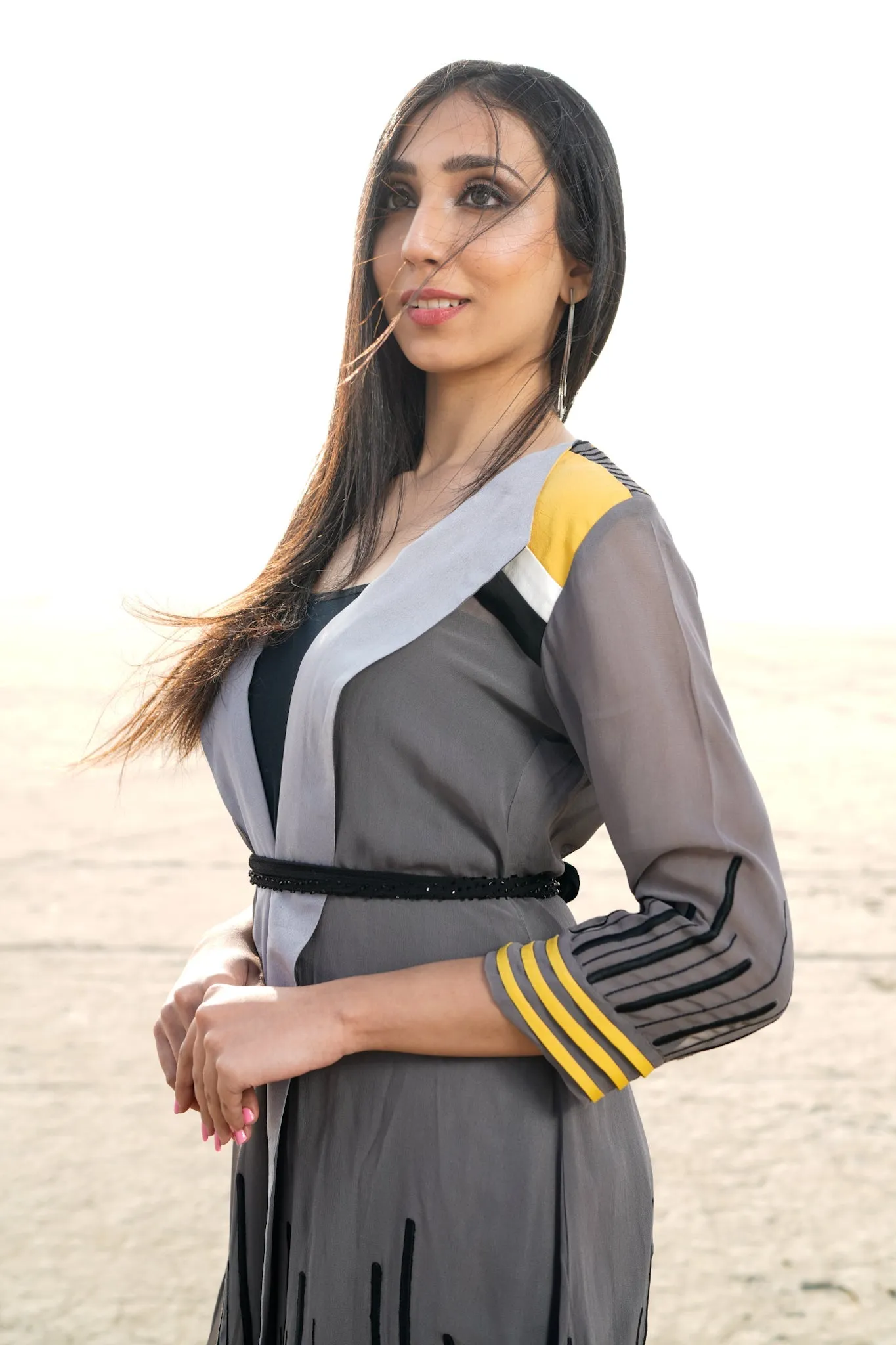 Double layer pants with jacket