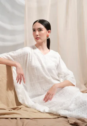 Draped Lace Kaftan