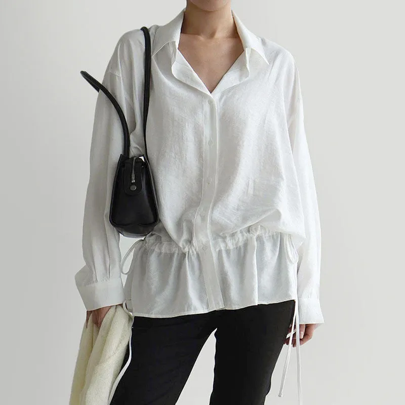 Draped Long-sleeved Top