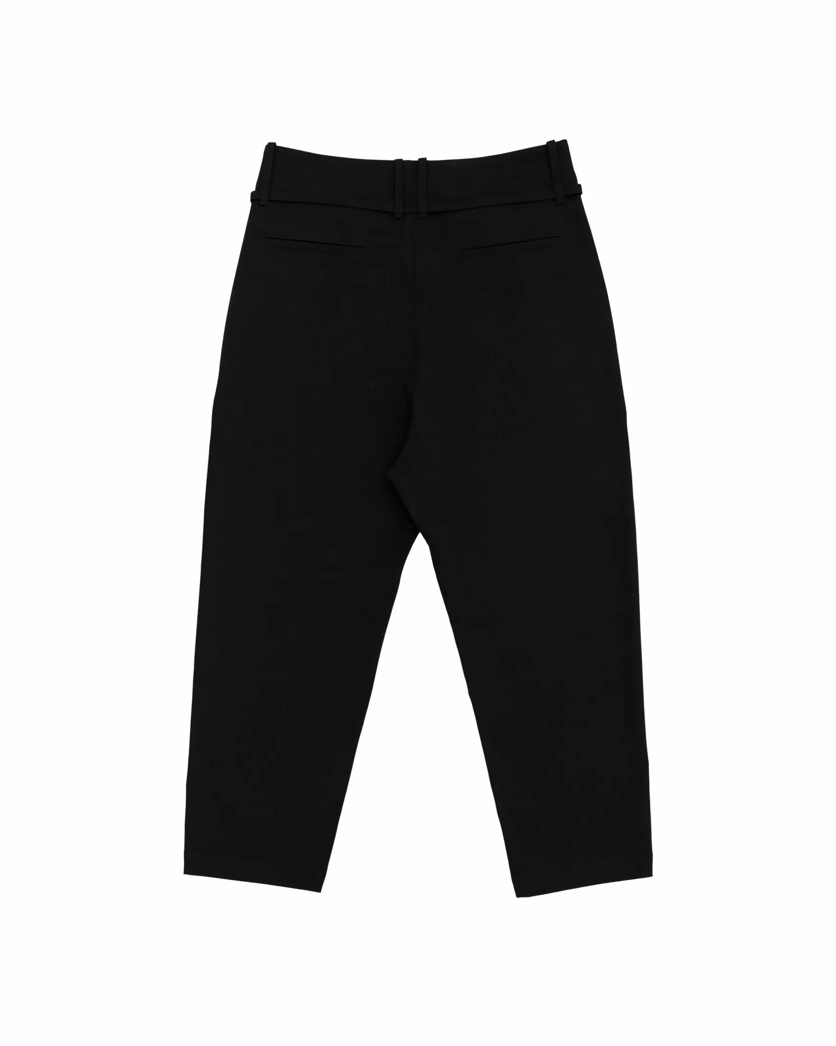 Drawstring Tailored Pants - Dark Navy