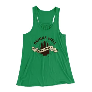 Drinks Well with Others Women's Flowey Tank Top