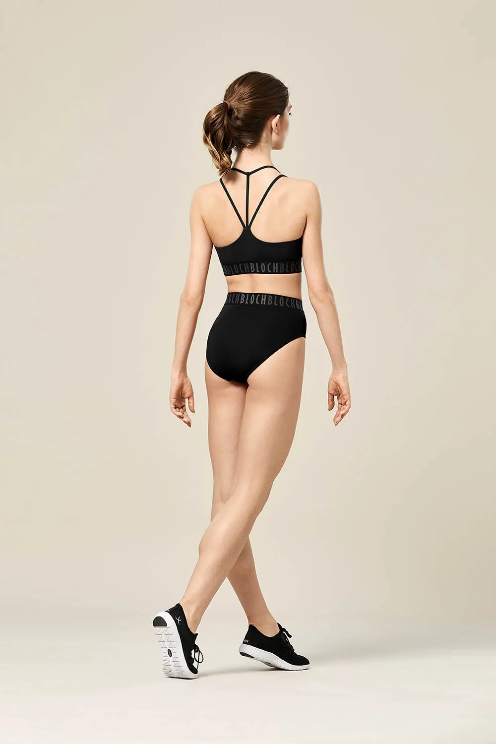 DS55011 - Bloch Teigan Branded Elastic High Waist Womens Briefs