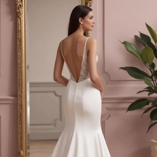 Elegant A-Line Bridal Gown with a Sheer Bodice for a Modern Twist