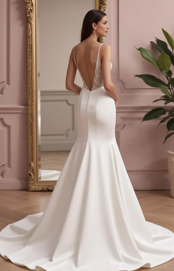 Elegant A-Line Bridal Gown with a Sheer Bodice for a Modern Twist