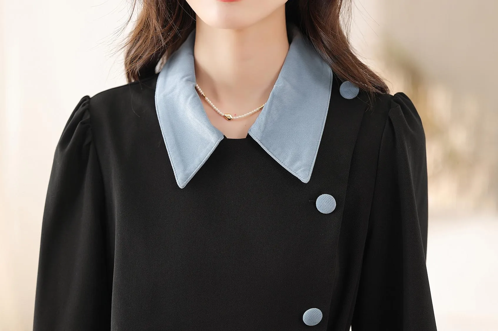 Elegant A-line Drawstring-waisted Dress for Women