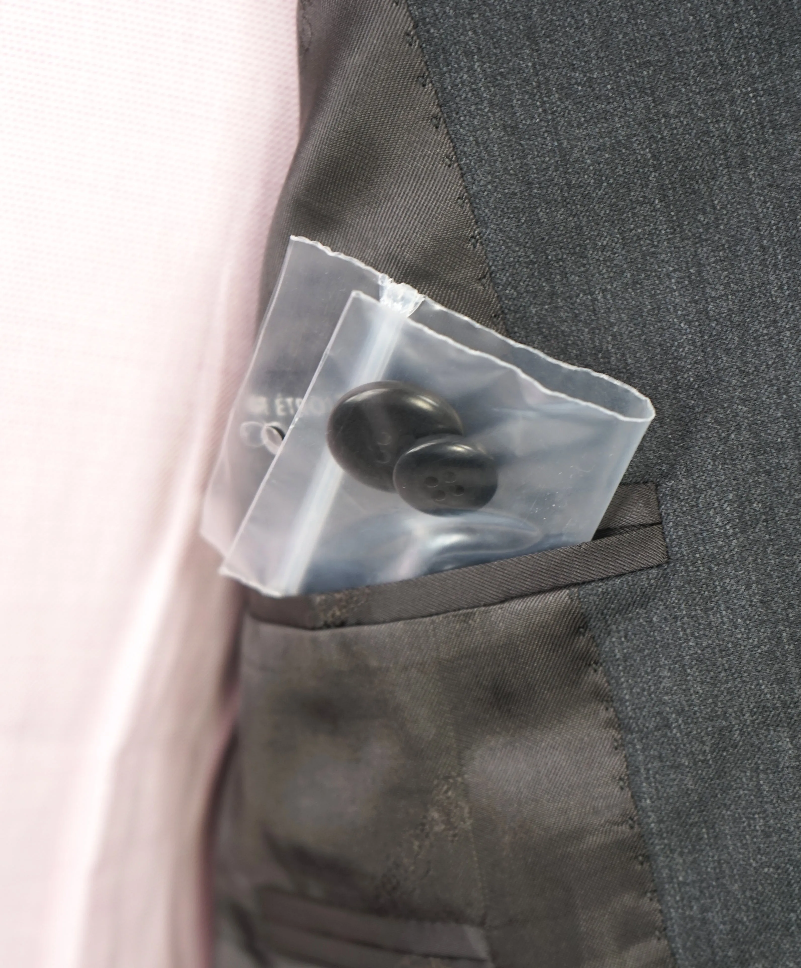 ERMENEGILDO ZEGNA - By SAKS FIFTH AVENUE "Tailored" SILK BLEND Gray Suit - 38S