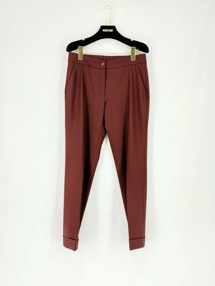 ETRO Tailored Burgundy Pants US4