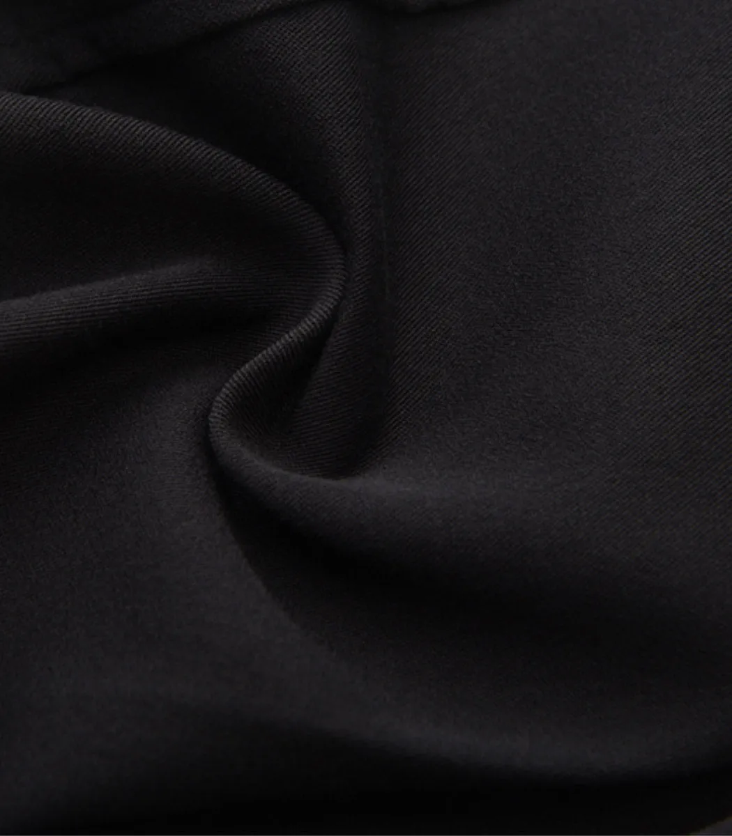 european double pocket high waist a-line skirt