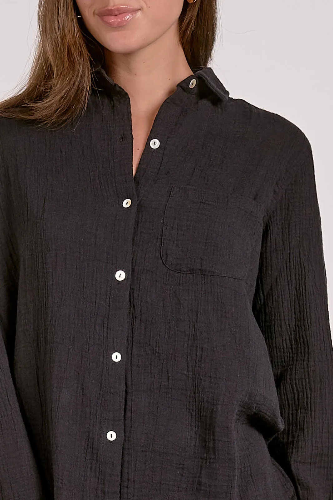 Evelyn Button Down Top