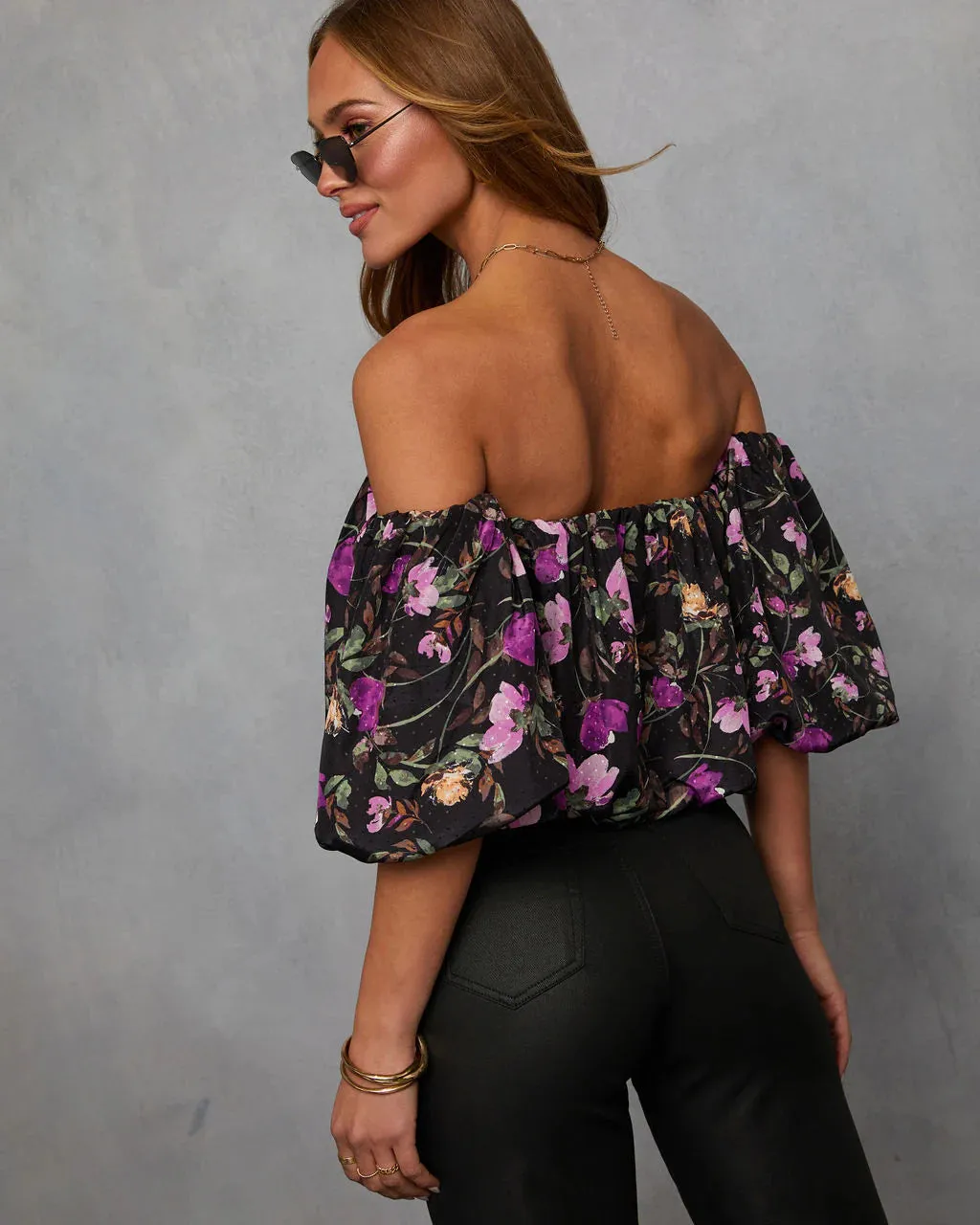 Everlyn Off The Shoulder Floral Blouse