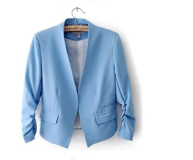 Fashion Basic Jacket Blazer Women Suit Cardigan Puff Sleeve Ladies Autumn Plus Size Brand Coats Casual blaser blazer female