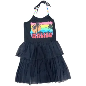 FBZ Global Love Malibu Ruffle Tiered Halter Dress