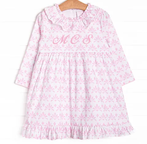 Feathersound Floral Dress, Pink
