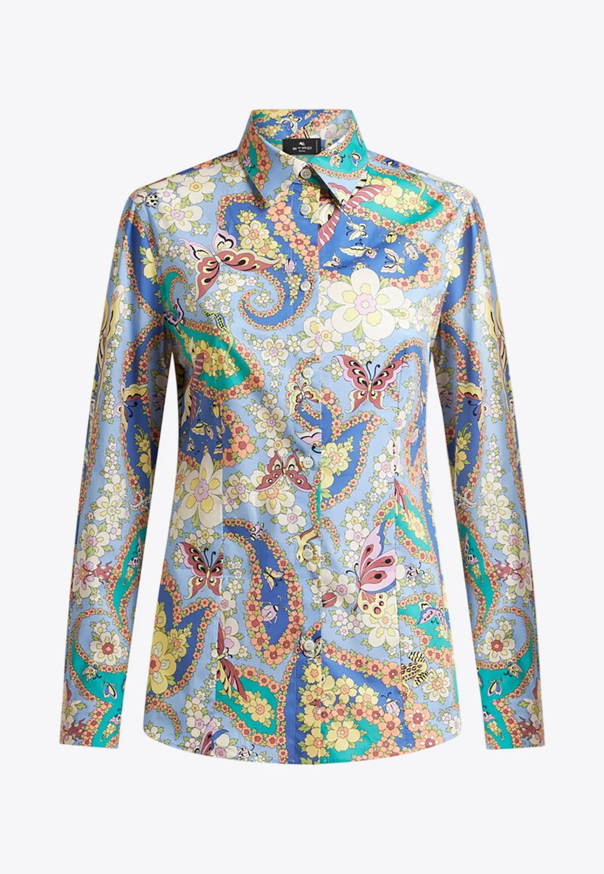Floral Print Button-Up Shirt